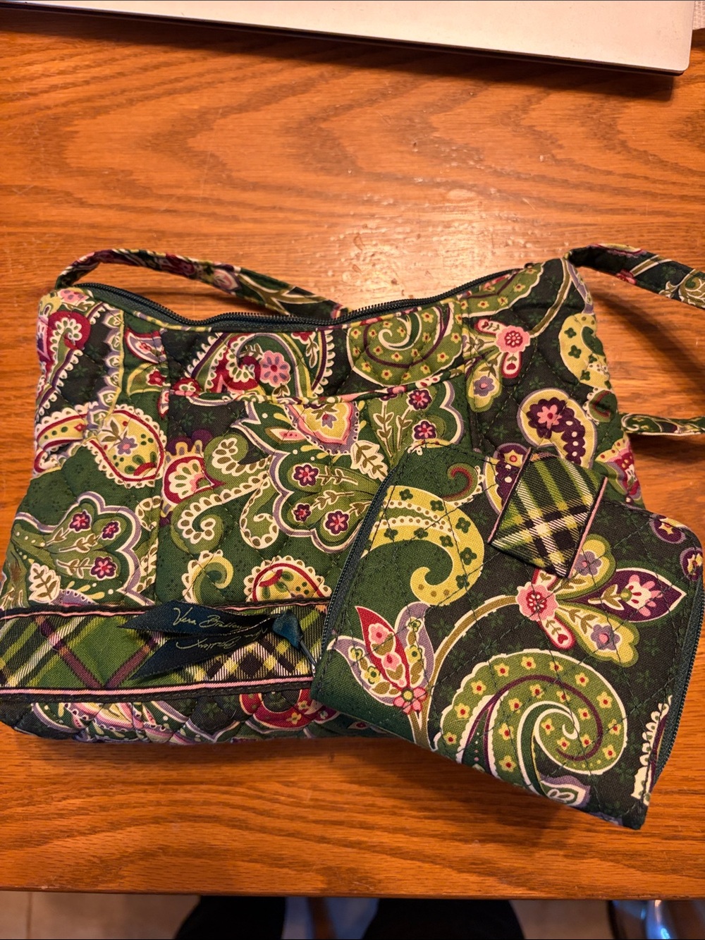 Vera Bradley bag with matching wallet